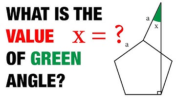 What is the value of green angle x? | Special 30-60-90 Right Triangle | 8th Grade Math Olympiad