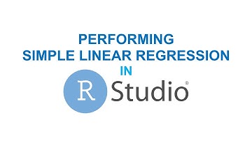 RStudio Basics | Simple Linear Regression