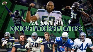 Real Hawk Talk Draft Watch Party: Day Three of the 2024 NFL Draft