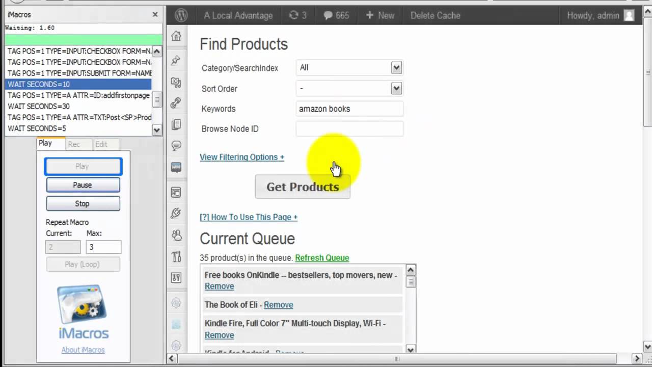 WP Zon Builder Partners with iMacros Geek