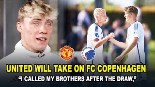 Rasmus Hojlund Man United vs Copenhagen  Explains phone call he made about Hojlund’s twin brothers