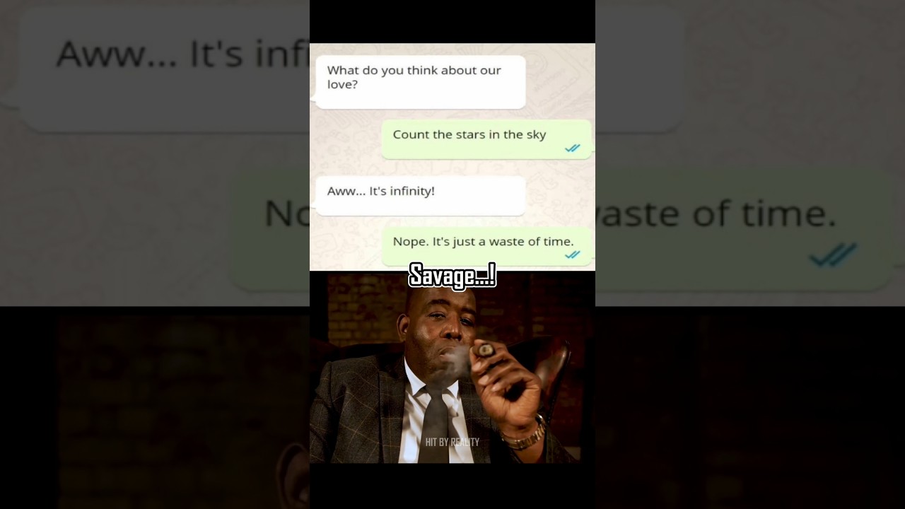 When love gets roasted... SAVAGE reply ever! 