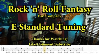 Rock 'n' Roll Fantasy - Bad Company (Bass Cover with Tabs)