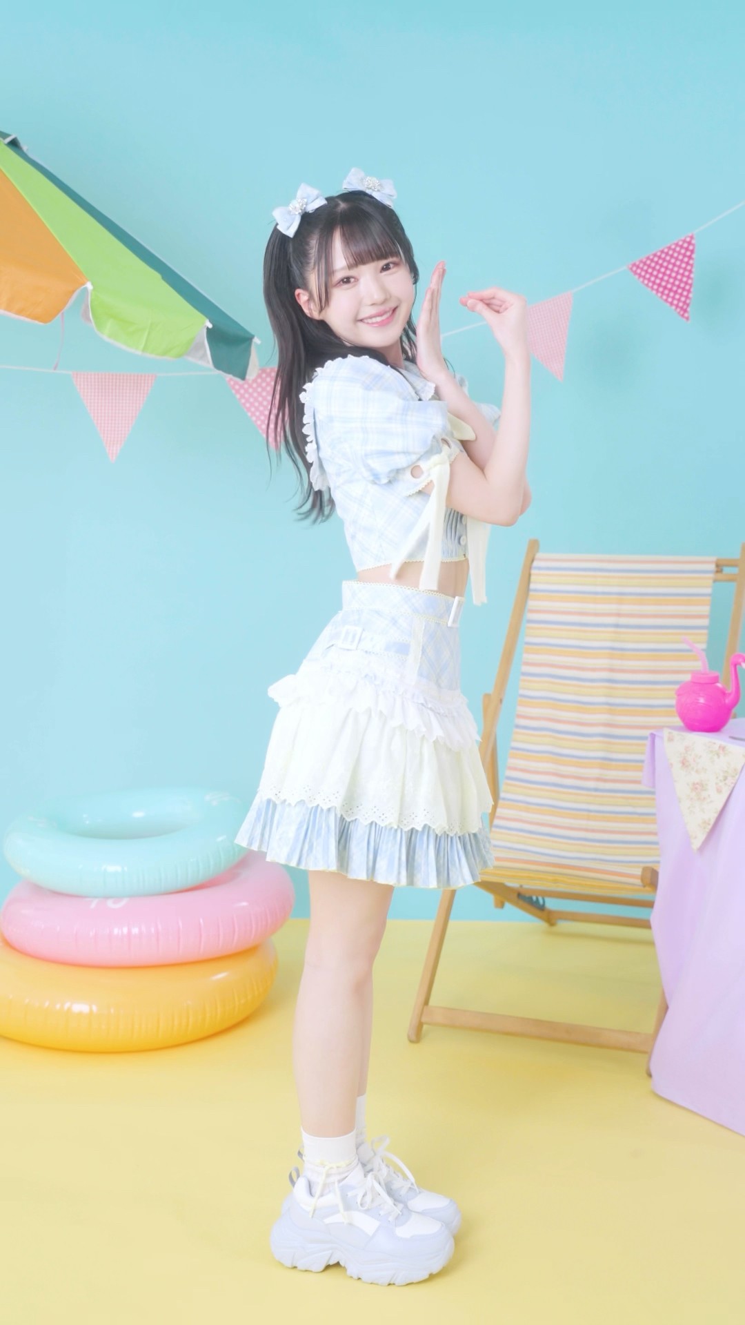 ≒JOY ニアジョイ　市原愛弓　生写真 ブルーハワイレモン　歌唱衣装　直筆　ヒキ ≒JOY ニアジョイ ブルーハワイレモン 封入 生写真 市原愛弓