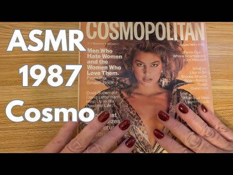 ASMR Vintage 80’s COSMOPOLITAN Magazine 📖 Whispered Page Turning 😴