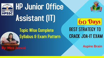 HP JOA (IT)  Topic Wise Complete Syllabus & Exam Pattern,