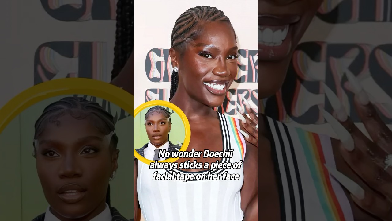No wonder Doechii always sticks a piece of facial tape on her face. Her stylist revealed a heart