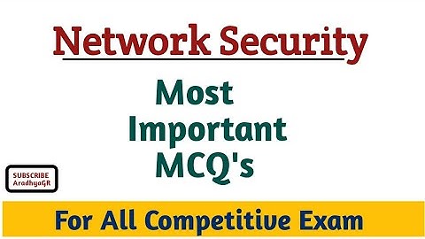 ComputerMcq|Network Security |MCQ`s|Top questions|For all Competitive Exam|@AradhyaGR