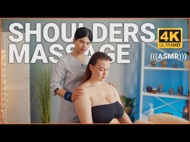 Real ASMR Back Massage on Chair by Sabina to Liza