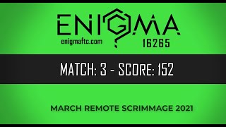 ENIGMA 16265 March Scrimmage 2021 Match 3, Score 152