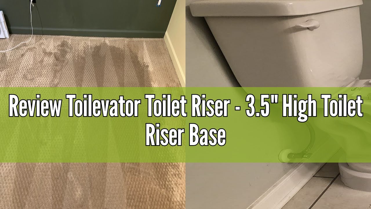 Review Toilevator Toilet Riser - 3.5" High Toilet Riser Base for Handicap and Elderly, Extra Tall To