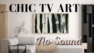 Black & White Chromatic Abstract Art Collection | Chic TV Art Slideshow - No Sound, No Ads