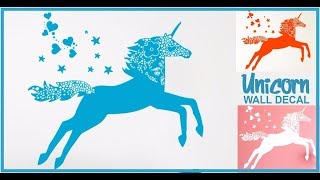 How To Apply UNICORN Wall Decal Noticias