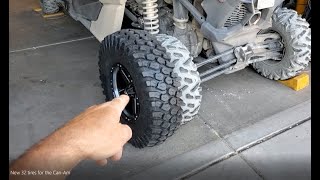 New 32 tires for the Can Am Maverick