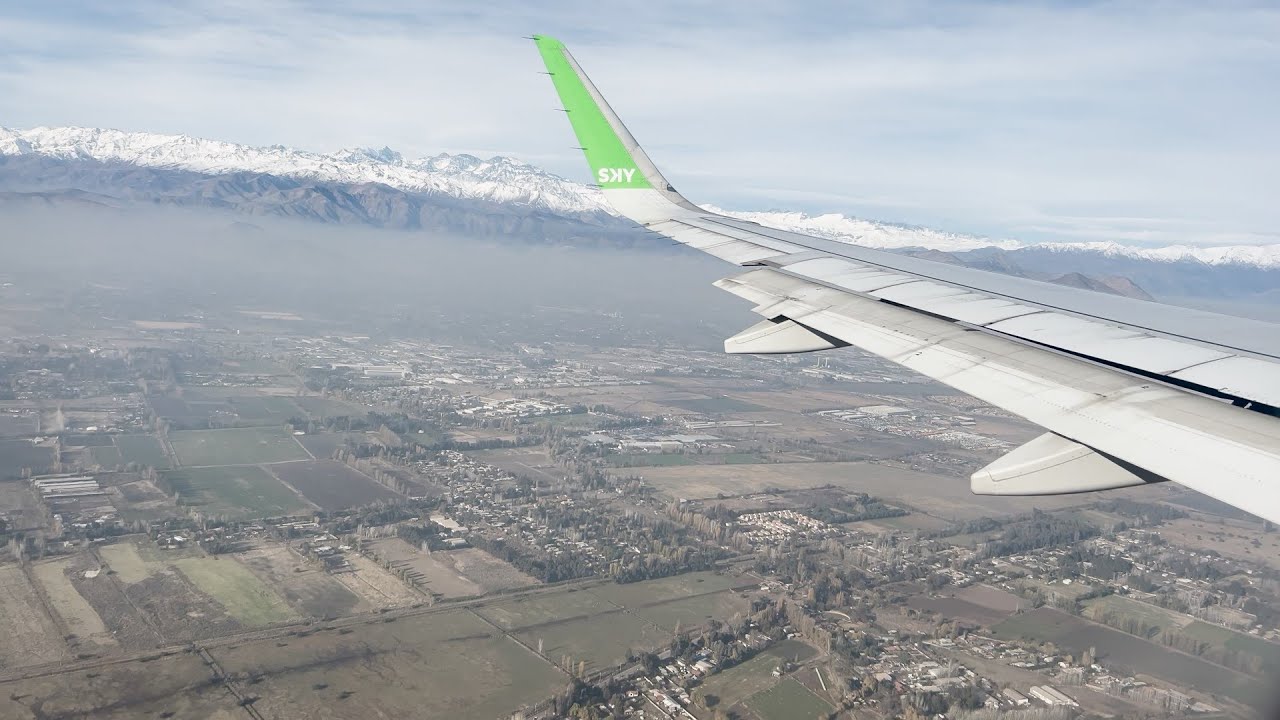 Aterrizaje en Santiago de Chile (SCL)🇨🇱4K Landing - Sky Airline Airbus A320neo