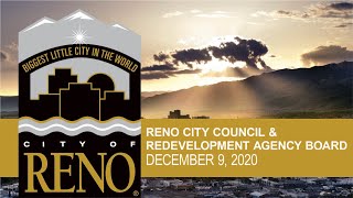 Reno City Council & Redevelopment Agency Board | December 9, 2020
