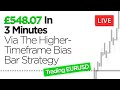 £548.07 In 3 Minutes (Trading The Higher-Timeframe Bias Bar Strategy on EURUSD)