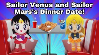 Anime Plush Shorts Sailor Venus And Sailor Marss Dinner Date silent Film