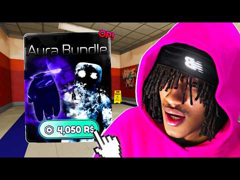 I Spent 4000 ROBUX on the AURA BUNDLE in Roblox Fight In A School