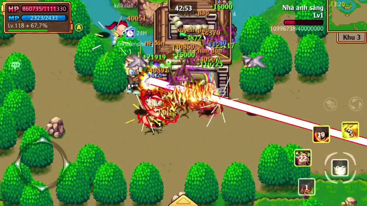 Hiệp Sĩ Online | Thử Thách Đi Chiến Trường Sever Rồng Lửa Chay Ko Xã item Xem Được Bao Nhiêu Điểm