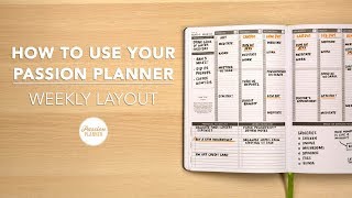 How To Use Your Passion Planner: Weekly Layout