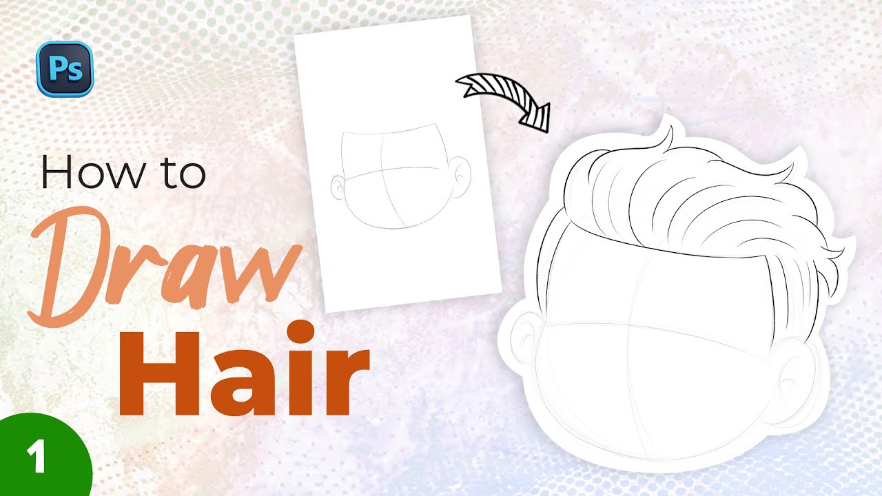 How to Draw Hair Easy Hair Drawing Part 1 - YouTube