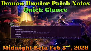 Aldrachi Reaver Nerfed On Beta..? Glance At Havoc & Devourer Patch Notes Midnight Beta Feb 3Rd
