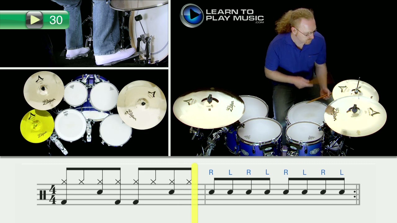 Ex030 - Beginner Drums - Backing Mix