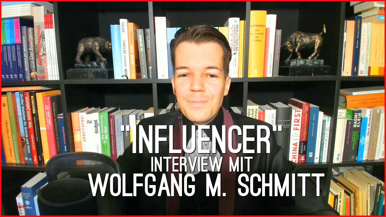 "Influencer" - Interview mit Wolfgang M. Schmitt. - YouTube