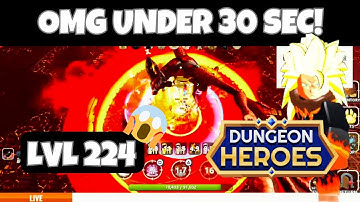 🤯 UNDER 30s New World Record: Schorched Valley | Dungeon Heroes Roblox Guide