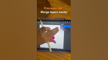 Procreate tip! Merge layers! #procreate #procreatetip