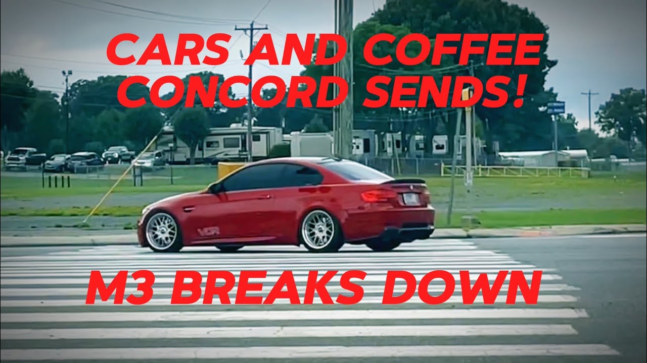 Concord Speedway | Cars and Coffee Concord NC | M3 Almost Breaks Down | 7/20/24