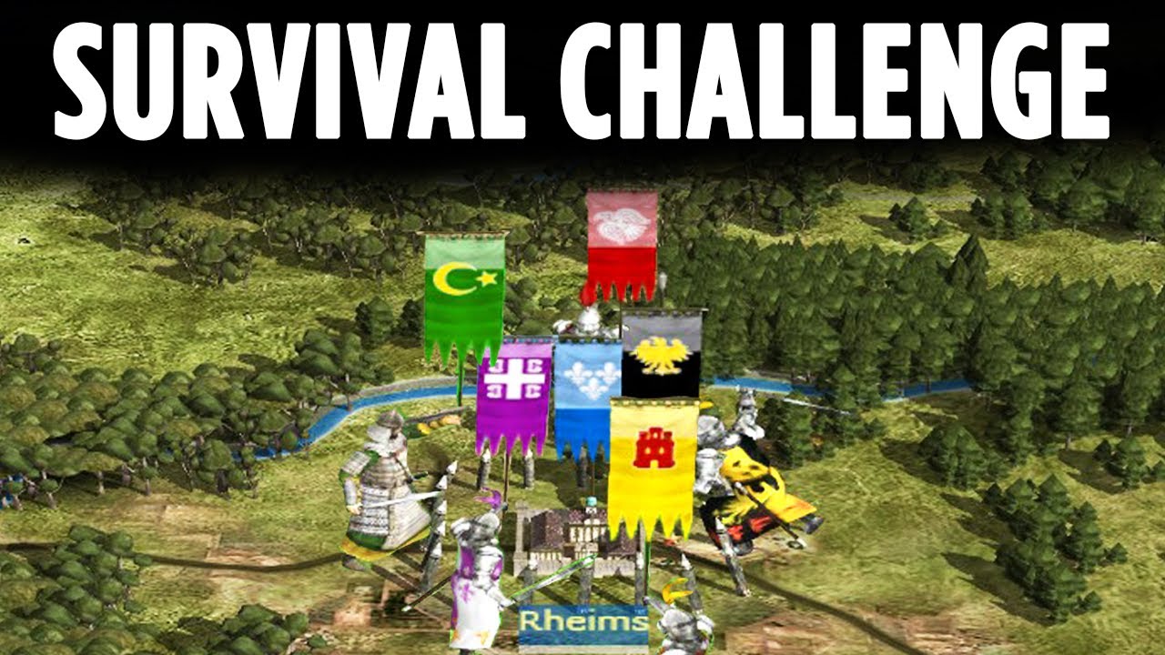 1 City Survival Challenge - Medieval 2 Total War LiveStream