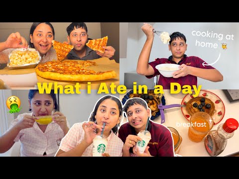 What i ate in a day 🥞🍕