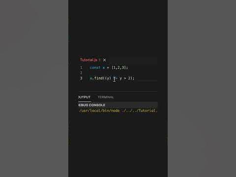 how to use find() to return the first element that passes a test # ...