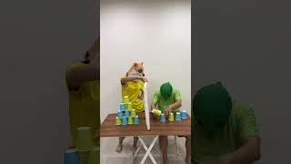 10 Seconds To Memorize The Cup Tower Can You Do It?