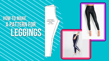 How To Make A Pattern For Leggings | Pattern Cutting | Fashion Design