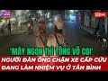 Người đàn ông chặn xe cấp cứu đang làm nhiệm vụ ở Tân Bình.