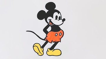 How to draw Mickey Mouse