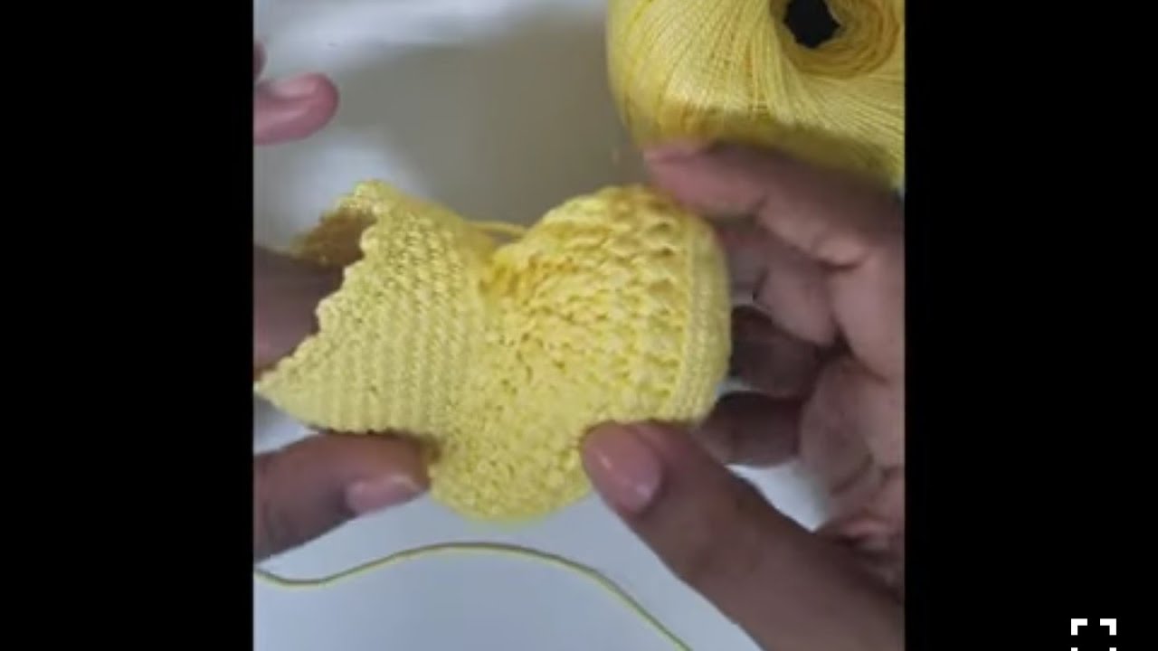 zapatitos tejidos a crochet para recién nacidos - YouTube