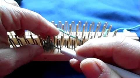 how do I use my regular 2 way loom  2 double e wrap cast on