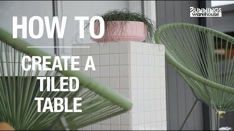 How To Tile A Table