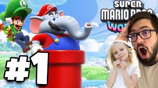 CO-OP with My Daughter is EPIC! | Super Mario Wonder | Part 1 - World 1 - Pipe-Rock Plateau