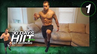 Day 1 of 30 Days of Fat Burning HIIT Cardio Workouts At Home