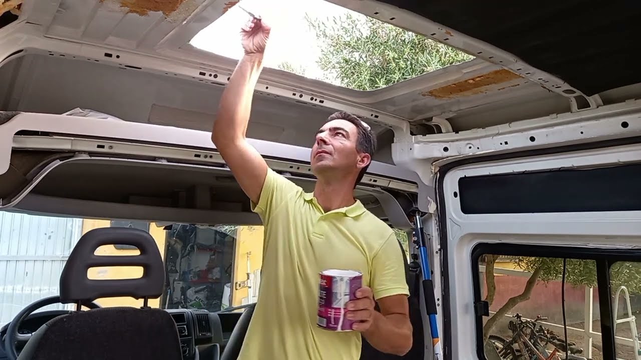 colocacion de claraboya 50x70 en citroen jumper camper