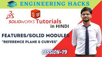 SolidWorks Tutorials in Hindi | Advanced Plane selection and 3d Curve | Helix, Spring - Lession-19