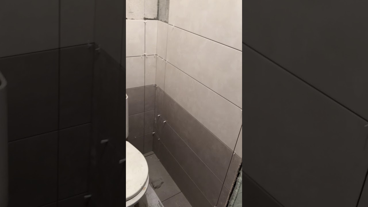 Укладка плитки в туалете - YouTube