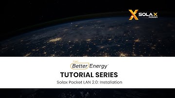 Installation Video Solax Pocket LAN 2.0: Installation