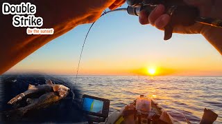 Διήμερο ψάρεμα με ποικιλία μεγάλων ψαριών και δυνατές μάχες! - Slow Jigging Kayak Fishing