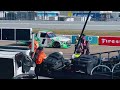 Beautiful V8 sound at the pit lane - James Hinchcliffe and Dario Franchitti